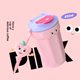 thumbnail image 1 of Taza De Café Termos para agua Taza de Camping de dibujos animados de 450ML, taza de vacío portátil, recipiente para bebidas de acero inoxidable (rosa), 1 of 5