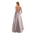 thumbnail image 2 of SPEECHLESS Womens Purple Slitted Spaghetti Strap Sweetheart Neckline Full-Length Prom Fit + Flare Dress Juniors 5, 2 of 3