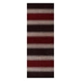 thumbnail image 2 of Rugsotic Carpets Hand Knotted Wool Area Rug 2'6''x12' Brown Beige Contemporary Runner Indoor Rug for Living Room, Bedroom Antimicrobial L00207, 2 of 5