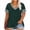 A099 Army Green, variant on Auralook Oversized Tshirts for Women V Neck Short Sleeve Summer Color-Blocked Raglan Sleeves Casual Basic Loose Tops