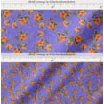 thumbnail image 2 of Soimoi Cotton Voile Fabric Leaves & Wild Flower Floral Printed Fabric 1 Yard 56 Inch Wide, 2 of 7