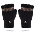 thumbnail image 4 of Guantes USB Abundance, guantes abatibles, guantes calefactores eléctricos, guantes recargables, guantes calefactables de medio dedo tejidos, 4 of 6