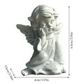 thumbnail image 2 of Fairy Tale Angel Sculpture Resin Bookcase Ornament Girl Statue Home Decoration Crafts for Living Room Garden Desktop, 2 of 6