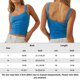thumbnail image 3 of Chaleco Sin Mangas Y2K Mujeres Slim Crop Top Ribbed Knit Summer Cami Top Camisola femenina (Azul S) Cgtredaw Para estrenar, 3 of 6