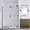 Matte Black, variant on Seawin Flex X Duo Pivot and Inline Panel Shower Door 42 - 45 in. W x 72 in. H Matte Black Hardware 3/8 inch (10 mm) and 5/16 inch (8 mm) Thick Clear Glass Matte Black