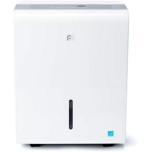 Perfect Aire Dehumidifier 22 Pint Energy Star - Ultra-Quiet, Continuous Drain Option, Silver