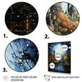 thumbnail image 3 of Designart "Blue Canal Surreal Waterways Painting I" Cityscapes Floater Framed Wall Art Living Room, 3 of 7