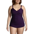 thumbnail image 3 of Lands' End Women's Plus Size DDD-Cup SlenderSuit Tummy Control Chlorine Resistant Skirted One Piece Swimsuit, 3 of 3