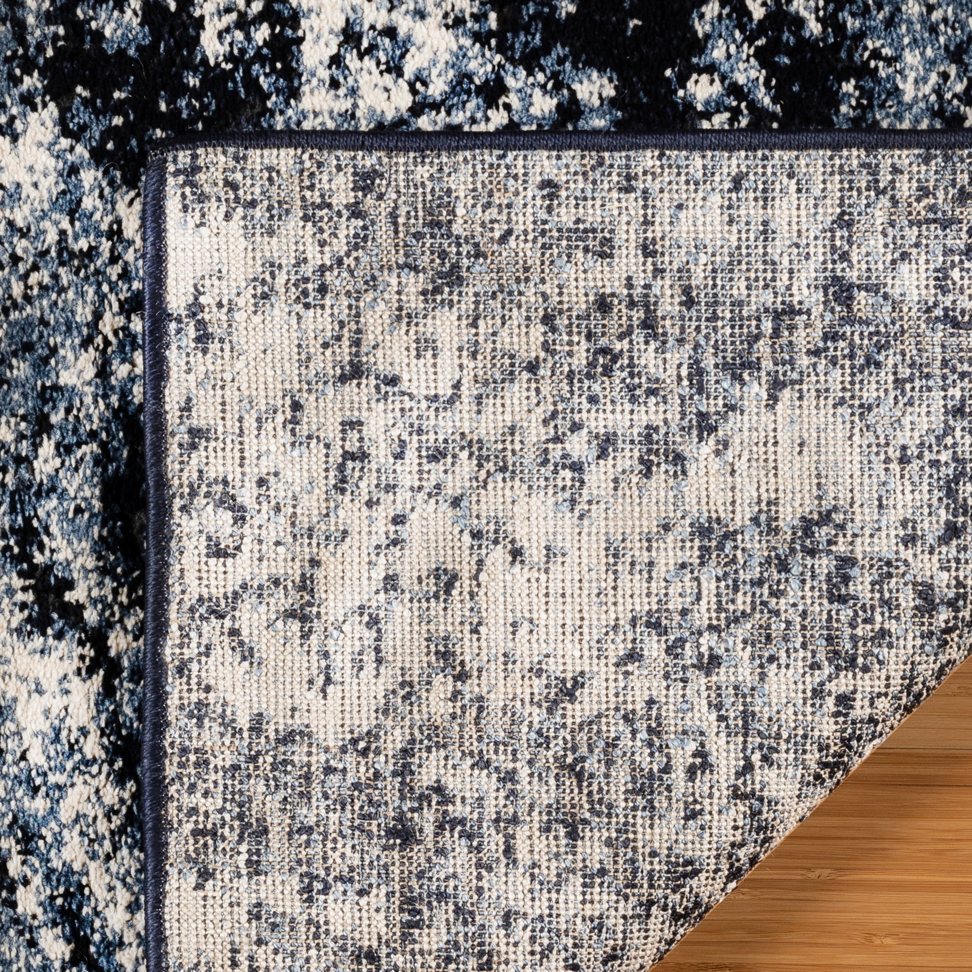 Gertmenian Imani Zuri Shag Abstract Blue Area Rug, 5x8