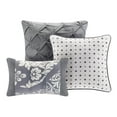 thumbnail image 5 of Home Essence Adela 7 Piece Cotton Printed Comforter Set, Grey, Cal King, 5 of 5