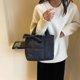 thumbnail image 3 of Bolso Hobo Algodón para Mujer Bolso Tipo Cartera Que Combina Con Bolso Compras (negro), 3 of 8