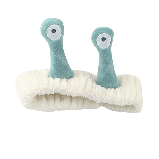 Bandeau de Pression en Peluche Mignon Multicolore pour Lavage du Visage