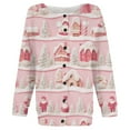 thumbnail image 4 of KHONTS Christmas Cardigan Sweaters for Women 2025 Funny Xmas Open Front Button down Cardigans Long Sleeves Coat 04-Pink L, 4 of 4