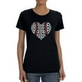 thumbnail image 1 of Baseball Heart T-Shirt Women -Smartprints Designs, Female Large, 1 of 4