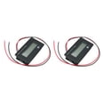 thumbnail image 2 of Moyic Voltage Meter Back-light Indication Module Plastics Supply Sensitive Indicator Battery Gauge Power Capacity Batteries Luz azul 2piezas, 2 of 6