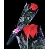 Fun Central AD140, 1 Pc 12 Inches Red LED Light Up Rose, Glow in the Dark Roses, Glowing Rose, Flashing Rose Flower for Valentine's Day Parties, Anniversary, Go Red Party, Weddings