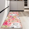 thumbnail image 4 of Pomeranian Dogs and Pioneer Flower Kitchen Rug Mat,Kitchen Runner Rugs Non Skid Washable,Decorative Kitchen Floor Mats for Kitchen,Sink,Laundry,17"X47", 4 of 5