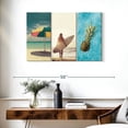 thumbnail image 3 of Elephant Stock Summer Vibes Wall Art - Horizontal Multi Panel Canvas - Living Room Wall Decor - Nature Multi Panel - Yellow And Beige Decor - 38" x 24", 3 of 8