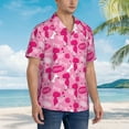 thumbnail image 3 of Balery Poodle Dog Camisas hawaianas de manga corta para hombre, camisas playeras de corte holgado, camisas de vacaciones con botones,Large, 3 of 7