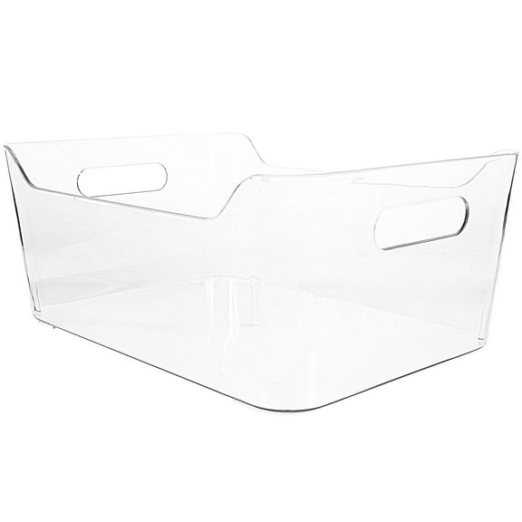 unbranded  Daily Necessities Storage Box Large Basket Perfume Tray Stackable Containers Transparent