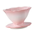 thumbnail image 5 of ACDANC 2026 New Pour Over Coffee Maker Ceramic Coffee Dripper for Home Travel Manual Porcelain Cone Brewer Delicate Decoration Flower Shaped Pink Pour Over Coffee Dripper, 5 of 7