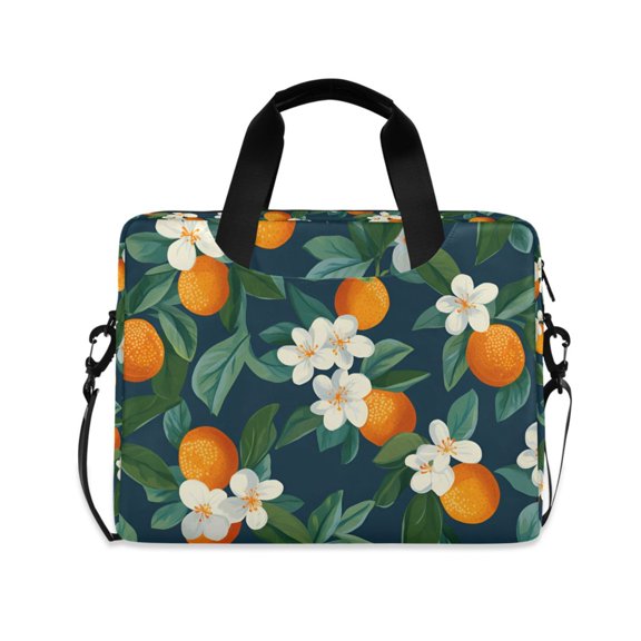 FORMRS 16" Laptop Bag Carrying Sleeve Case with Handle Travel Shoulder Briefcase, Orange Fruit