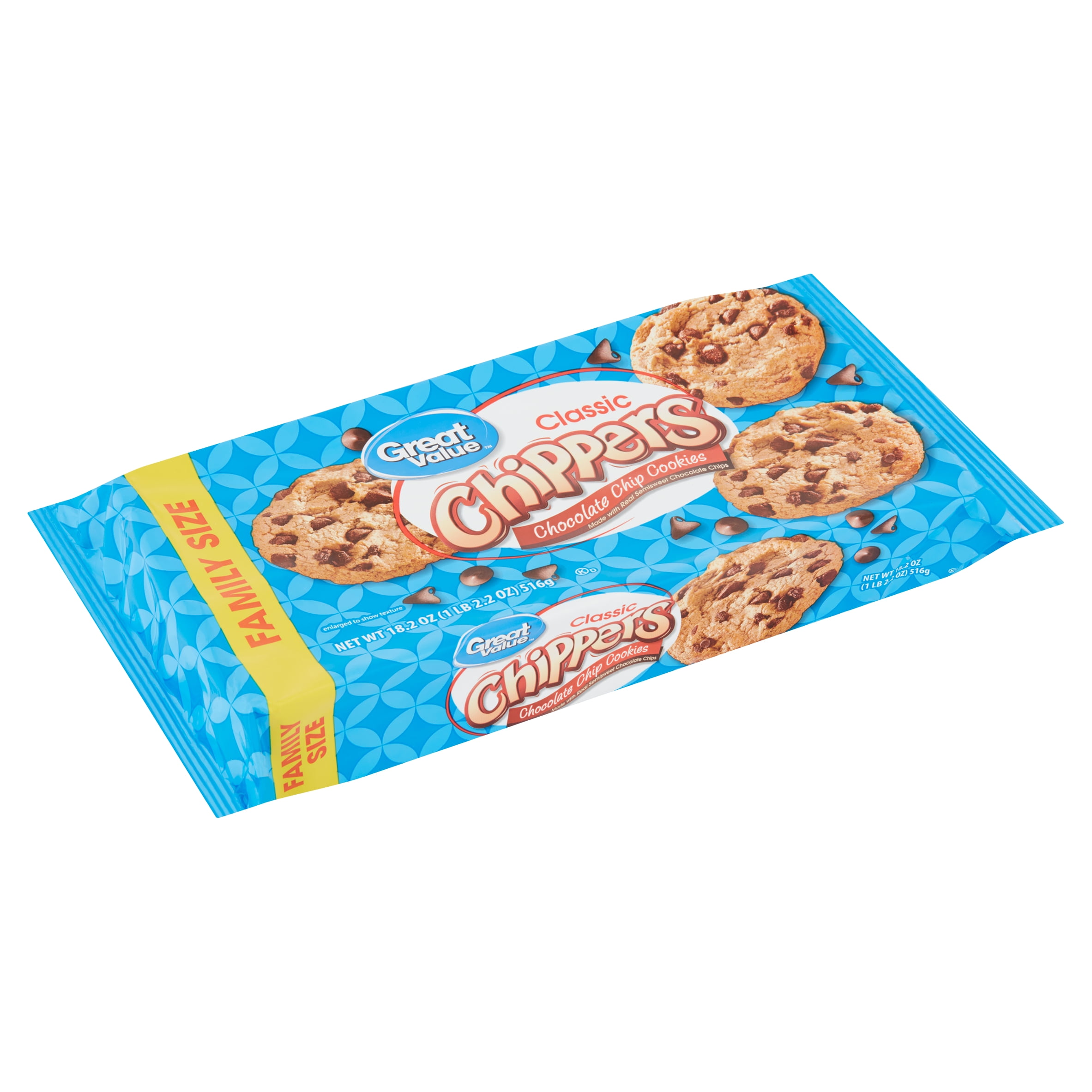 Great Value Classic Chocolate Chip Cookies, 18.2 Oz.