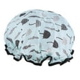 thumbnail image 4 of Gazechimp 3xWaterproof Double Layer Shower Cap Bath Hair Protection Adult Bath Accs I 3 Pcs, 4 of 8