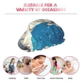 thumbnail image 6 of KLL Starry Sky Cloud Bulldog Pattern Shower Cap & Bath Cap for Women,Reversible Oversized Waterproof Shower Caps for all Hair Lengths,Elastic Reusable Bathing Hair Cap, 6 of 6