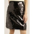 thumbnail image 4 of Scoop Women's & Women's Plus Paillette Sequin Mini Skirt, Sizes XS-4X, 4 of 4