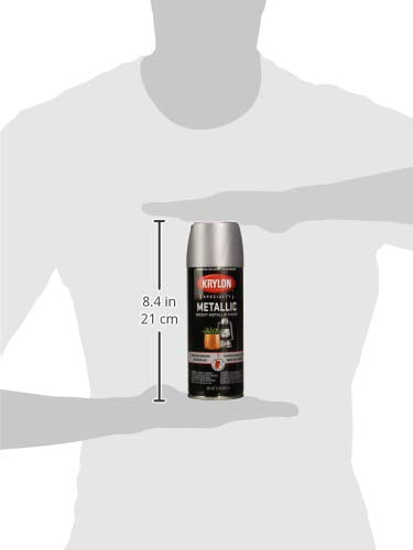 Krylon Metallic Spray Paint, Dull Aluminum, 11 oz.
