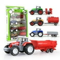 thumbnail image 1 of Alloy Farm Tractor Toy Set  Tractors Car Toy 4 Pcs Alloy Farm Tractor Toy Set Engineering Car Model Farm Vehicles Toy Tractors Car Toy For Children Kids Boys, 1 of 8
