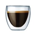 thumbnail image 2 of bodum pavina glass, double-wall insulated glass, clear, 2.5 ounce, .08 liter each (set of 2), 2 of 8