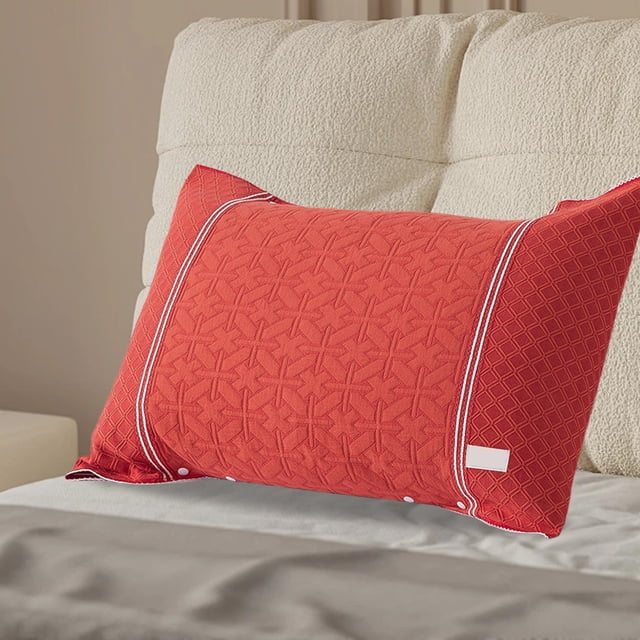 Feltree Advanced Non-Slide Pillow Cover with Dual-Button Closure, Skin-Friendly Bed Pillow Protector for Adults & Children Home Use