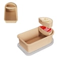 thumbnail image 1 of HFLWYWD Contenants à Collation en Silicone avec Couvercles, Contenant à Collation en Silicone Réutilisable à Double Compartiment, Étanche, Compatible Lave-Vaisselle, Boîte de Rangement pour Aliments pour Vinaigrette, Sauces, Voyage, Pique-Nique, Bureau, 1 of 7