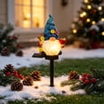 thumbnail image 2 of AZXY Solar Christmas Gnome Garden Stake Lights, Resin Gnome Figurine Yard Stake, Auto On Off Waterproof Outdoor Landscape Light, Festive Christmas Ornament for Lawn Patio Walkway Garden Decor, 2 of 6