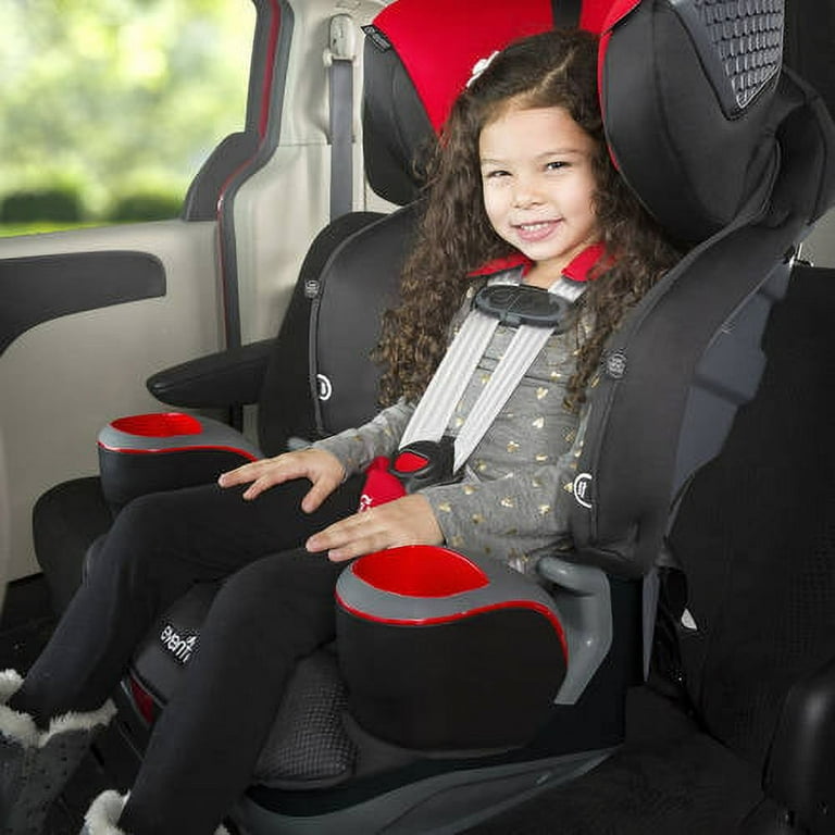 Evenflo Booster Seat Black And Red With Seatbelt Graco Booster