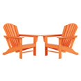thumbnail image 1 of Chaise Adirondack Classique d'Extérieur (Ensemble de 2) en Orange, 1 of 8