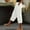 White, variant on Aloohaidyvio Women's Elastic Waist Summer Solid Casual With Pockets Outing Length Capris Pants