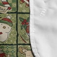 thumbnail image 4 of Christmas Microwave Oven Cover, Cartoon Santa Claus Trees Teddy Bears Candies Sketchy Design Print, Water Resistant Organizer with Pockets for Kitchen, 36" x 12", Olive Green White, by Ambesonne, 4 of 4