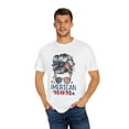 thumbnail image 4 of Messy Mom Bun Red White and Blue Shirt, America Comfort Colors Tee, 4 of 4