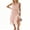 Pink, variant on LMLYSoH Womens Summer 2 Piece Outfits Sleeveless Mock Neck Lace Patchwork Vest Tops and Irregular Hem Long Skirt Set