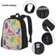 thumbnail image 3 of Balery Colorful Poodle Dog Mochila escolar 3 en 1 para niños: mochila resistente con lonchera térmica y estuche para lápices. Mochila escolar para niños y niñas., 3 of 7