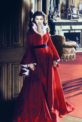 vivien leigh gone with the wind red dress