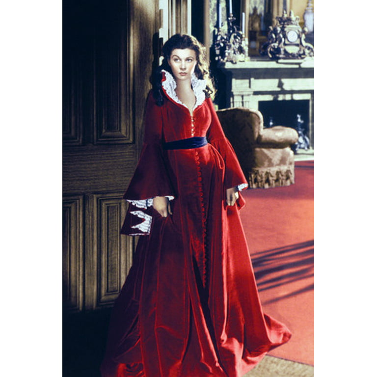 Vivien Leigh In Stunning Velvet Dress Gone With The 24X36 Poster Walmart.com