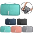 thumbnail image 2 of Travel Passport Holder Splash-proof Document Organizer Bag Passport Wallet, 2 of 10