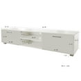 thumbnail image 7 of White TV Stand for 70 Inch TV Stands, Media Console Entertainment Center Television Table, 2 Storage Cabinet with Open Shelves for Living Room Bedroom, 7 of 7