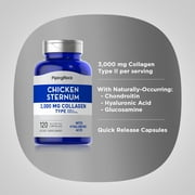 Chicken Sternum Collagen Type II 3000 mg (per serving) | 120 Capsules | by Piping Rock