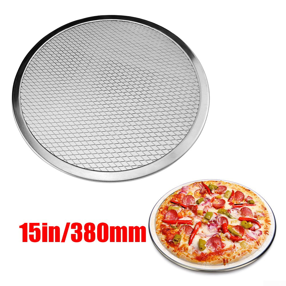 Kitchen Cookware Oven Net Aluminium Mesh Plate Pan Baking Tray Pizza Screen 