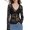 Black, variant on Mesh Tops for Women Sheer Long Sleeve Tops V Neck Lace Blouses Under Shirts Floral Lace Tee Shirt Black L